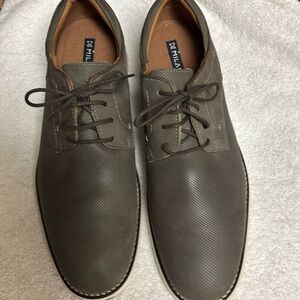Men’s MILANO Lace Up Leather Shoes Brown Sz 41